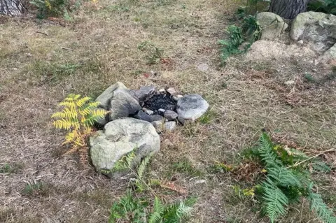 Derbyshire Fire and Rescue Camp fire at Win Hill Edge