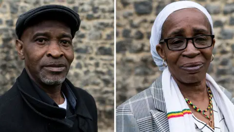 Getty Images Anthony Bryan and Paulette Wilson give evidence to the Joint Committee on Human Rights on 16 May 2018