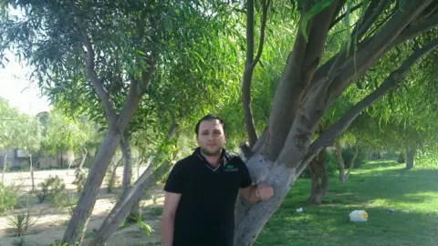 Hussam just before the revolution, in Damascus, Syria in 2011