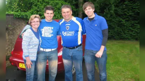 Family Photo Debra, Nick, Peter and Greg Edwards