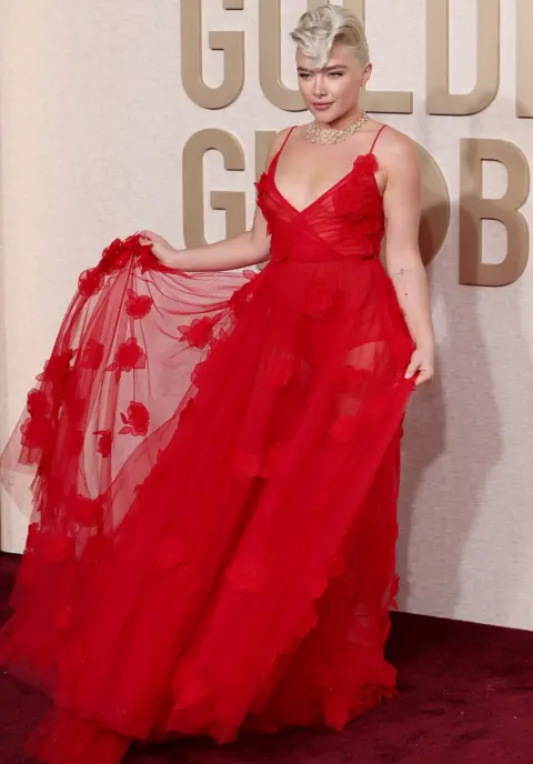 Getty Images Florence Pugh on the red carpet