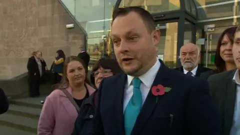 BBC Jason Zadrozny outside court