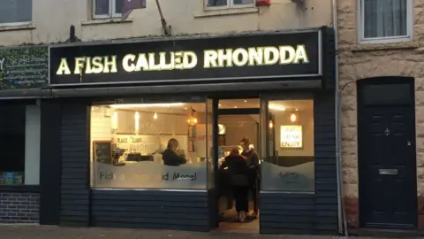 A Fish Called Rhondda chip shop in Treorchy