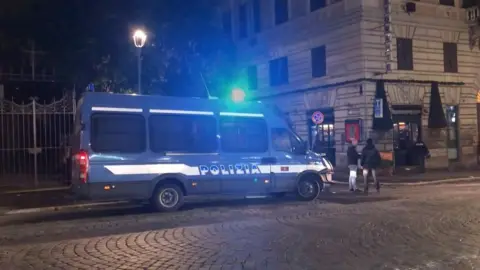 BBC Police outside bar