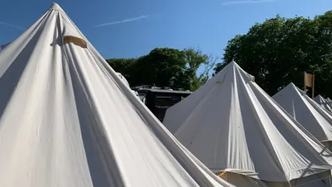 BBC Tents at TT fan park 2023