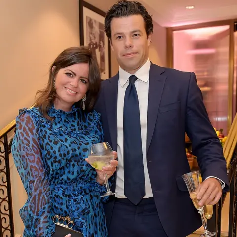 Getty Images Deborah James and her husband Sebastien Bowen in 2019