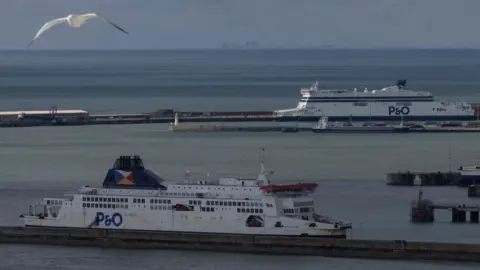 Getty Images P&O ferries in the Port of Dover