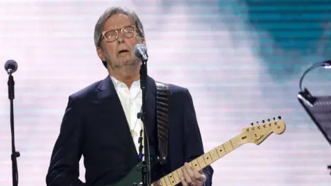 WireImage Eric Clapton attends the Music For Marsden 2020 at The O2 Arena on March 03, 2020