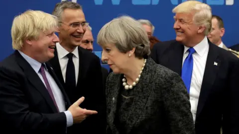 Reuters Boris Johnson with Donald Trump