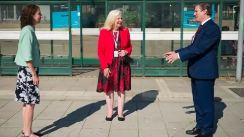Getty Images Sir Keir Starmer in Stevenage
