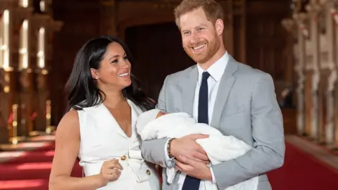 Getty Images Meghan, Archie and Harry