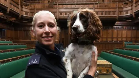  UK Parliament/Jessica Taylor/PA Wire PC Spalding with Poppy