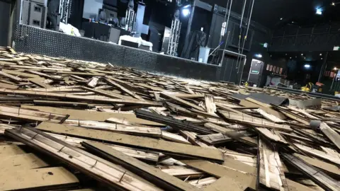 Rock City Rock City floor ripped up