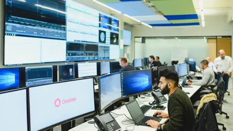 ONEWEB London control room