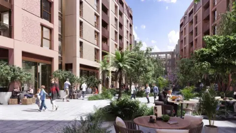 Le Masurier Artist's vision of the Le Masurier development