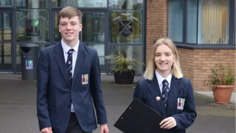 Lisneal College pupils at lisneal