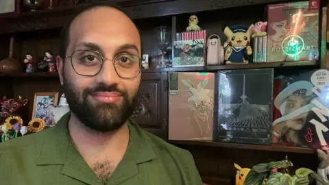 Joseph Hussain Joseph Hussain with his new vinyl