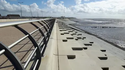 Blackpool Council New sea defences at Anchorsholme, Blackpool