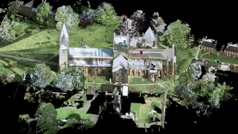 Maptek 3D scan of Southwell Minster