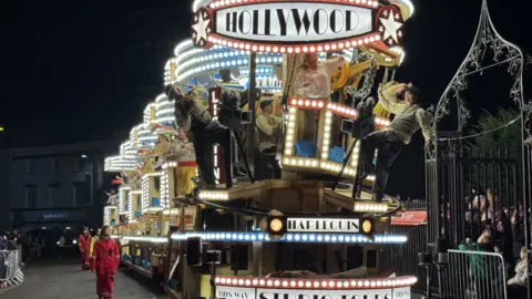 Bridgwater Carnival Hollywood float