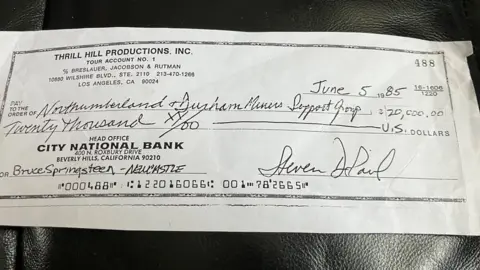 Replica of a cheque