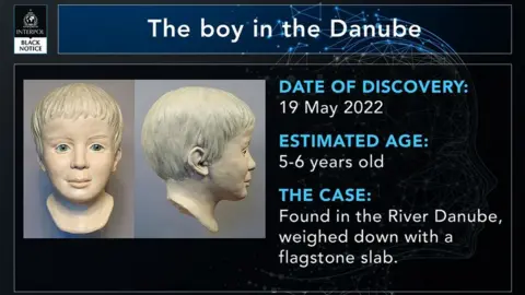 Interpol An Interpol appeal to identify a boy found in the River Danube in Germany
