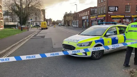 Bernard Street has been closed between Queensway and the A33, Threefield Lane