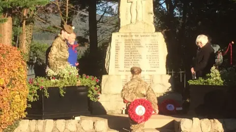 Remembrance service at Brodick