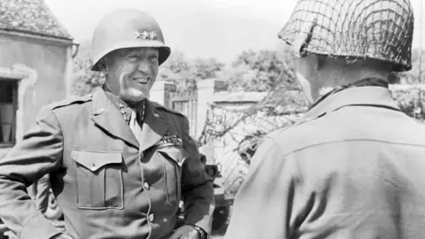 US Army Signal Corps General George S. Patton during the Normandy campaign