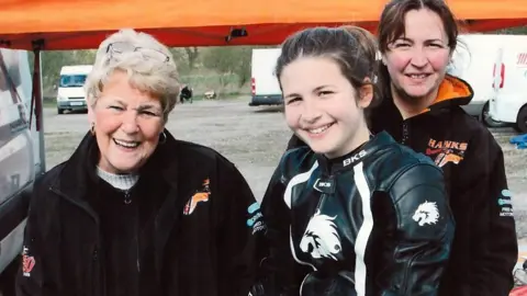 Jamie with nan Rose and mum Julie