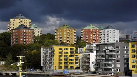 Getty Images Buildings in the Danviksklippan district of Stockholm, Sweden