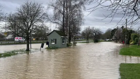 Heavy rain brings flooding across the East of England