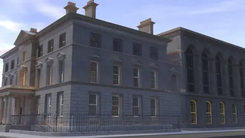 Beyond 2022/Fennell Photography A 3D model of the Public Record Office of Ireland destroyed on 30 June 1922