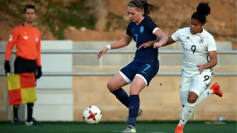 Getty Images England v Germany U_17s girls' match