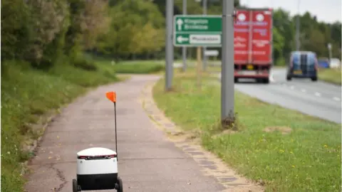 Getty Images robot in milton keynes