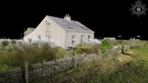 North Wales Police A police 3D image from the position of the shooter