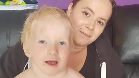 Elaine Hastie and her son, Jack, 4.