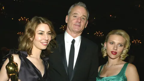 Getty Images Sofia Coppola with Bill Murray and Scarlett Johansson in 2004