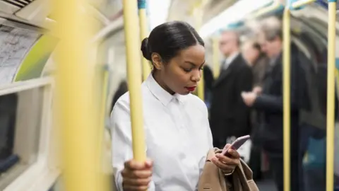 Getty Images A stock image of a commuter