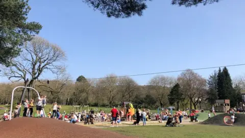 Ynysangharad War Memorial Park in Pontypridd