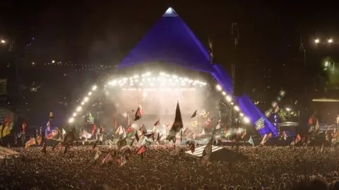 Getty Images The Pyramid stage at Glastonbury in 2017