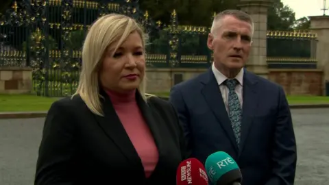 Michelle O'Neill and Declan Kearney