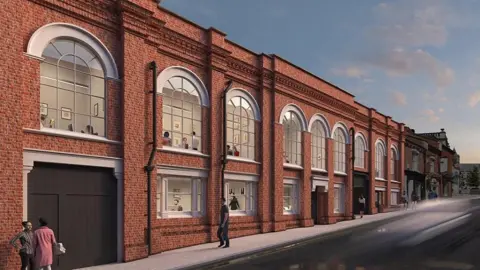 Northampton Borough Council Vulcan Works view from Guildhall Road