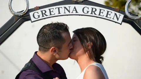 Getty Images Couple at Gretna