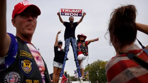 Getty Images Trump supporters in Iowa