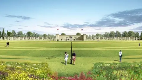 Normandy Memorial Trust An artist's view of how the memorial will look