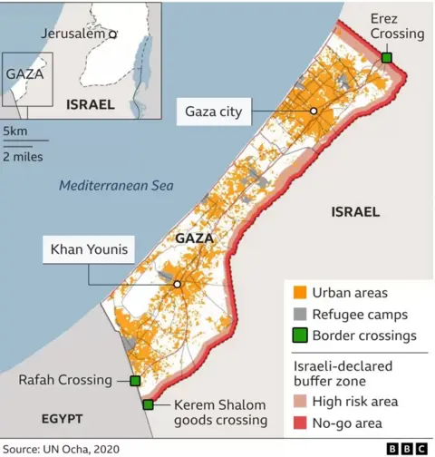 Map of Gaza