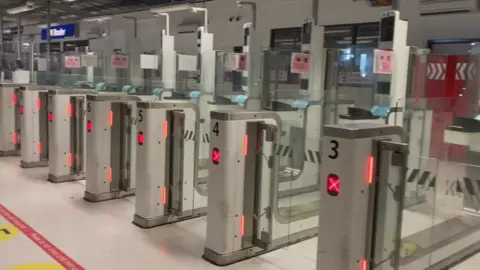 BBC E-gates at Edinburgh Airport