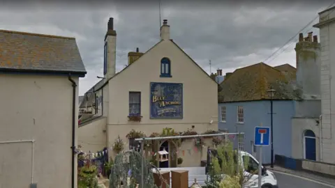 Google Blue Anchor pub in Teignmouth