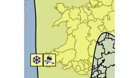 Met Office Yellow weather warning